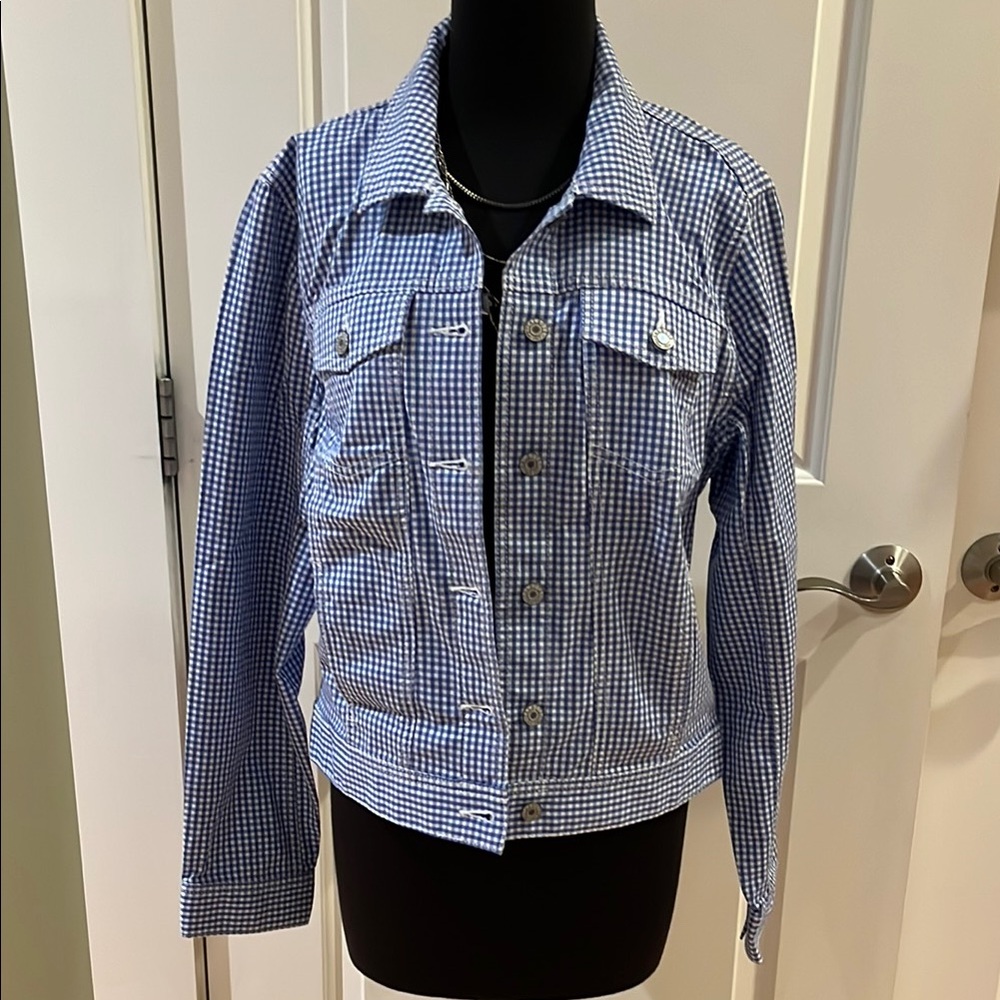 Talbots - Blue Checkered Women's Jacket